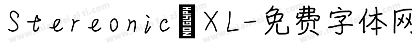 Stereonic XL字体转换